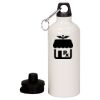 20 oz Aluminum Water Bottle with Carabiner Thumbnail