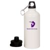 20 oz Aluminum Water Bottle with Carabiner Thumbnail