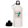 20 oz Aluminum Water Bottle with Carabiner Thumbnail