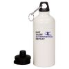 20 oz Aluminum Water Bottle with Carabiner Thumbnail