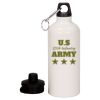 20 oz Aluminum Water Bottle with Carabiner Thumbnail