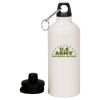 20 oz Aluminum Water Bottle with Carabiner Thumbnail