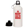 20 oz Aluminum Water Bottle with Carabiner Thumbnail