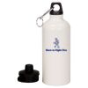 20 oz Aluminum Water Bottle with Carabiner Thumbnail
