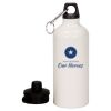 20 oz Aluminum Water Bottle with Carabiner Thumbnail