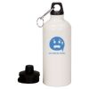 20 oz Aluminum Water Bottle with Carabiner Thumbnail