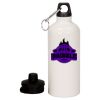 20 oz Aluminum Water Bottle with Carabiner Thumbnail