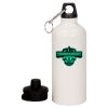 20 oz Aluminum Water Bottle with Carabiner Thumbnail