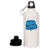 20 oz Aluminum Water Bottle with Carabiner Thumbnail