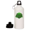 20 oz Aluminum Water Bottle with Carabiner Thumbnail