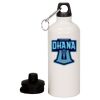 20 oz Aluminum Water Bottle with Carabiner Thumbnail