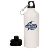 20 oz Aluminum Water Bottle with Carabiner Thumbnail