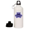 20 oz Aluminum Water Bottle with Carabiner Thumbnail