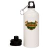 20 oz Aluminum Water Bottle with Carabiner Thumbnail