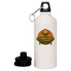 20 oz Aluminum Water Bottle with Carabiner Thumbnail