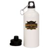 20 oz Aluminum Water Bottle with Carabiner Thumbnail