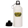 20 oz Aluminum Water Bottle with Carabiner Thumbnail
