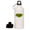 20 oz Aluminum Water Bottle with Carabiner Thumbnail