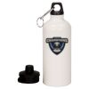 20 oz Aluminum Water Bottle with Carabiner Thumbnail