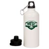 20 oz Aluminum Water Bottle with Carabiner Thumbnail