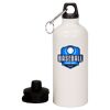 20 oz Aluminum Water Bottle with Carabiner Thumbnail
