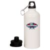 20 oz Aluminum Water Bottle with Carabiner Thumbnail