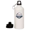 20 oz Aluminum Water Bottle with Carabiner Thumbnail