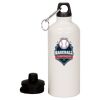 20 oz Aluminum Water Bottle with Carabiner Thumbnail