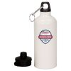 20 oz Aluminum Water Bottle with Carabiner Thumbnail