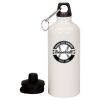 20 oz Aluminum Water Bottle with Carabiner Thumbnail