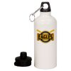 20 oz Aluminum Water Bottle with Carabiner Thumbnail