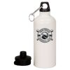 20 oz Aluminum Water Bottle with Carabiner Thumbnail