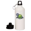 20 oz Aluminum Water Bottle with Carabiner Thumbnail