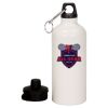 20 oz Aluminum Water Bottle with Carabiner Thumbnail