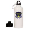 20 oz Aluminum Water Bottle with Carabiner Thumbnail