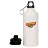 20 oz Aluminum Water Bottle with Carabiner Thumbnail