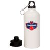 20 oz Aluminum Water Bottle with Carabiner Thumbnail