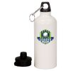20 oz Aluminum Water Bottle with Carabiner Thumbnail