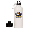 20 oz Aluminum Water Bottle with Carabiner Thumbnail