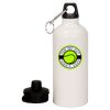 20 oz Aluminum Water Bottle with Carabiner Thumbnail
