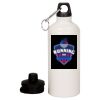 20 oz Aluminum Water Bottle with Carabiner Thumbnail