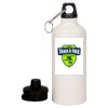 20 oz Aluminum Water Bottle with Carabiner Thumbnail