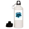 20 oz Aluminum Water Bottle with Carabiner Thumbnail