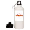 20 oz Aluminum Water Bottle with Carabiner Thumbnail