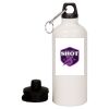 20 oz Aluminum Water Bottle with Carabiner Thumbnail
