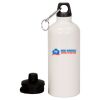 20 oz Aluminum Water Bottle with Carabiner Thumbnail