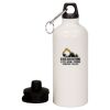 20 oz Aluminum Water Bottle with Carabiner Thumbnail