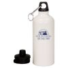 20 oz Aluminum Water Bottle with Carabiner Thumbnail
