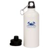 20 oz Aluminum Water Bottle with Carabiner Thumbnail