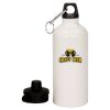20 oz Aluminum Water Bottle with Carabiner Thumbnail